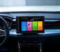 Autoradio sans fil CarPlay Android avec GPS, lecteur multimédia, écran partagé, DSP, support tableau de bord portable, garantie 1 an