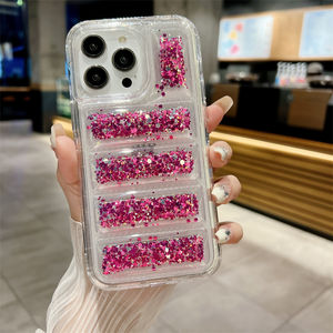 Venta de fábrica nuevo lujo 3 en 1 Glitter Down Jacket funda de teléfono para <span class=keywords><strong>Samsung</strong></span> A04E/A03 Puffer mujeres niñas elegante Bling funda de teléfono - Product Image 3