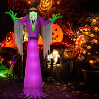 Halloween Illumine Gonflable Fantôme Gonflable Air Dancer 5.9 Ft Intérieur Extérieur Décorations pour Cour Porche Pelouse