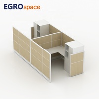 Solution de mobilier de bureau commercial EGROspace : cloison de séparation, espace de stockage pour centre d'appels, poste de travail de bureau, cabine de travail