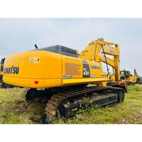 Excavatrice Komatsu PC450 d'occasion économique, importée du Japon, 45 tonnes, pour travaux miniers lourds, avec composants hydrauliques d'origine intactes