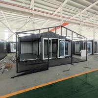 Maison préfabriquée en conteneur pour chantier de construction, facile à déplacer, unité de logement mobile extensible