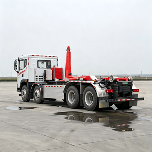 รถบรรทุกติดเครนยกขยะ Dongfeng Huashen 8x4 สำหรับงานหนัก รถบรรทุกติดเครนยกตู้คอนเทนเนอร์ รถเก็บขยะสำหรับเทศบาล - Product Image 6