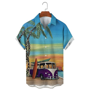 Camisa de Manga Corta con Botones y Estampado de Nombres de Dios de Jesucristo, Moda Verano <span class=keywords><strong>para</strong></span> Hombre, Estilo Casual Cristiano, Venta al Por Mayor - Product Image 3