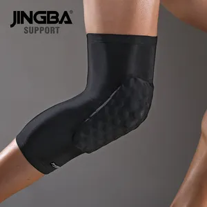 JINGBA Factory Professional Basketball Knies chutz ausrüstung Waben polster Anti Fall Knies tütze Atmungsaktive Knie-Ärmel