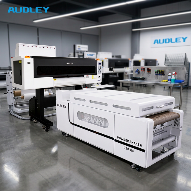 High Output Direct-to-Film (DTF) 6-Head Printer 24in 60cm Premium DTF Printer and Belt Oven with Powder Circulation