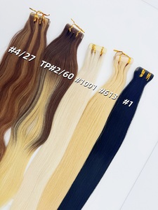 Extensiones de Cabello Remy Virgen Europeo con Cinta Adhesiva, Envío Inmediato, Alta Calidad, Trenzas Invisibles, Venta al Por Mayor, Liquidación - Product Image 1