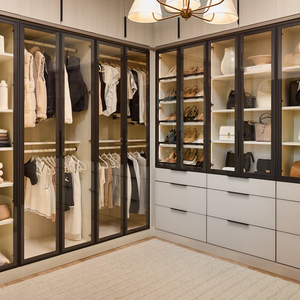 Systèmes de dressing sur mesure blancs, armoire de rangement en bois, penderie, placard - Product Image 5
