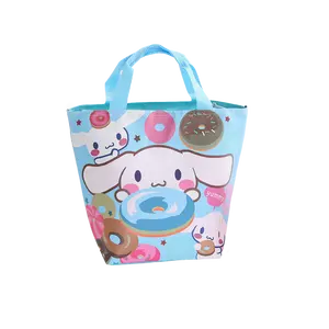 Sac à main Kuromi en PU pour femmes, sac à main mignon Kuromi kitty chat, My mélodie PU pour filles,