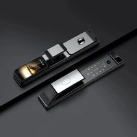 Serrure intelligente TOPTEQ X10, contrôle d'accès par carte Wifi Tuya, code intelligent, empreinte digitale, serrure de porte automatique avec caméra