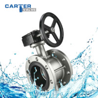 Vanne papillon électrique à vis sans fin en fonte ductile et acier inoxydable 316, avec joint EPDM souple RF Centerline, pour eau et vapeur, base PN16
