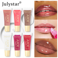 Huile à lèvres hydratante et lissante effet gelée cristalline, baume à lèvres, gloss effet verre, parfum fruité