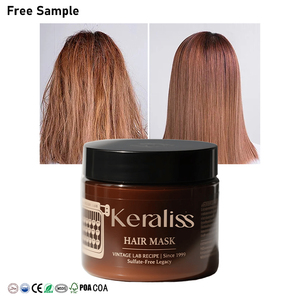 Mascarilla Capilar de Queratina Herbal Orgánica Joynna Keraliss para Cabello Africano Ondulado y Seco con Hibisco y Efecto Suavizante - Product Image 1