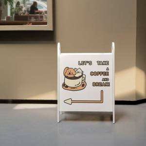 Présentoir de panneau publicitaire extérieur résistant au vent avec cadre pivotant en acier pour panneau et affiche de pavillon de trottoir - Product Image 4