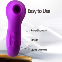 Saugvibrator für Frauen 10 Modi Klitoris-Sauger Vakuum-Wellenvibrator Sexspielzeug für Erwachsene Klitoraler Saugvibrator Silikon USB