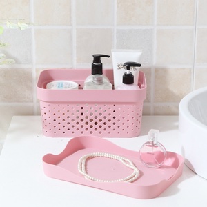 Cestini portaoggetti da scrivania in plastica di grande capacità, traforati e traspiranti, con coperchio, <span class=keywords><strong>per</strong></span> cameretta dei bambini, <span class=keywords><strong>per</strong></span> riporre <span class=keywords><strong>giocattoli</strong></span>, libri e vestiti - Product Image 2