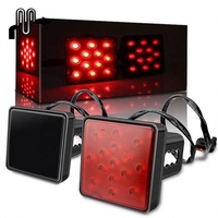 Nouvelle Housse Universelle pour Attelage de Remorque avec 15 LED, Feu Stop, Étanche IP67, Matériau PC, Taille 2 Pouces, Rouge, pour Camions