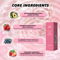 Bálsamo Labial con Sabor a Frutas Nutritivo con Logotipo Personalizado, 10 g, Hidratante de Uso Diario para Labios Secos y Agrietados, para Todo Tipo de Piel