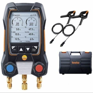 Testo 550s (0564 5502) Kit intelligent - Manifold numérique intelligent avec sondes de température à pince sans fil - Product Image 2
