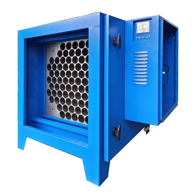 Commercial Restaurant Kitchen Air Purifier Airflow 2000m³/h ESP Filter Oil Fume Removal Electrostatic Precipitator