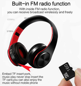 Cuffie da Gaming Wireless pieghevoli per auricolari On-ear e Over-ear silenziose cuffie da discoteca Hifi con Slot per schede di memoria <span class=keywords><strong>Sim</strong></span> SD - Product Image 4
