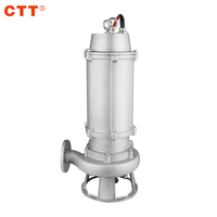 Pompes submersibles pour eaux usées 1 CV, pompe à boue acide, pompe submersible en acier inoxydable pour l'égouttage des usines