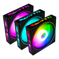 LOVINGCOOL 2026 Ventilador LED RGB para Caja de Ordenador de 120 mm, el Más Vendido, con Controlador de Ventilador RGB de 4+3 Pines para PC de Juegos de Escritorio