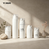 Flacon Airless Blanc Opaque Recyclable, Pot Sous Vide Durable Sans BPA pour Crème Visage, Couleur Personnalisée & Faible MOQ