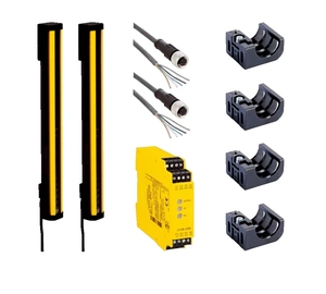 Fabrica sensores 10-30V DC 30M Rango detectado Cuerpo humano Área de protección Barrera Láser Sensor de seguridad de haz óptico - Product Image 1