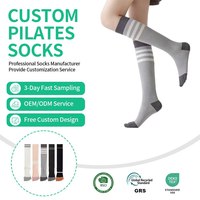 Chaussettes de yoga à 5 doigts antidérapantes professionnelles pour femmes, chaussettes de sport d'intérieur d'été en coton antibactérien pour l'entraînement au Pilates