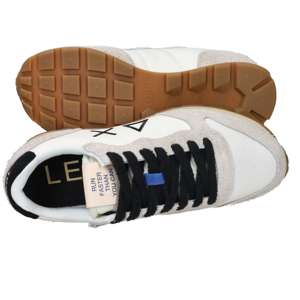 Baskets pour hommes Sun68, crème et noir, taille 42, talon de 3 cm, chaussures en toile tendance - Product Image 6