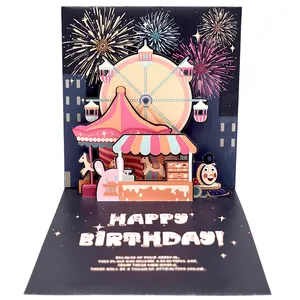 Günstiger Preis Benutzer definierte Musik karten, Musikalische Gruß karte Mit Soundchip, Alles Gute zum Geburtstag Karten Song 3D Pop Up Alles Gute zum Geburtstag Karten