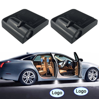 Kit de lampes à emblème laser universelles pour voiture, projecteur de logo, lampe de nuit, éclairage de courtoisie sans fil, lumière de bienvenue LED pour porte