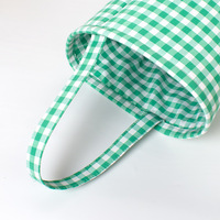 Panier de Pâques personnalisé à carreaux, décoration de festival, seau à lapin en vichy pour enfants, cadeau, grand sac à bonbons pour la chasse aux œufs de Pâques