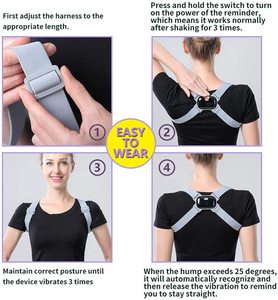 Elettronico Postura Correttore corector posturale con Sensore Intelligente di Vibrazione Promemoria torna Corrector postura 2020 - Product Image 4