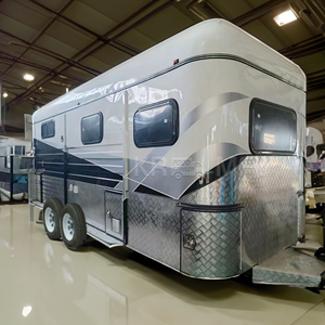 รถพ่วงม้าอลูมิเนียม 2 ตัว แบบลากจูง มาตรฐานออสเตรเลีย พร้อมห้องพักอาศัย - Product Image 3