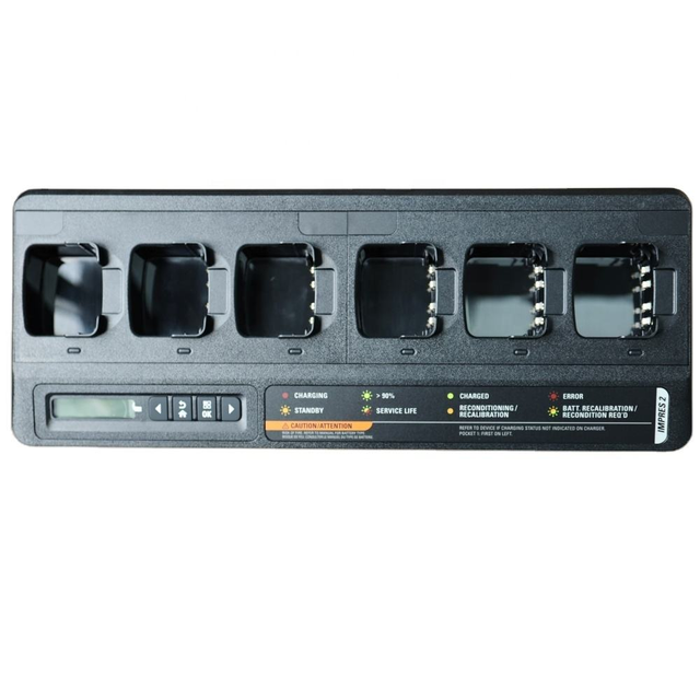 Original Motorola PMPN4283B IMPRES 2 6-Way Multi-Unit Charger Walkie Talkie Transceiver for DP4401e DP4801e XiR P8668i XPR7550e