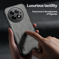 Étui magnétique effet peau tendance pour OnePlus 15 - Protection antichoc en TPU anti-traces de doigts avec texture mate en peau de mouton