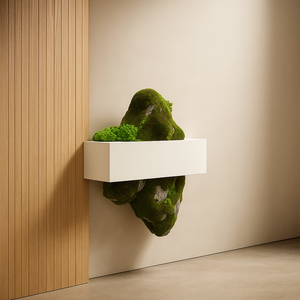 Jingyue Custom Fiberglass-painted <strong>Moss</strong> Covered Abstract Sculpture Greenery Home <strong>Living</strong> Room Hotel Lobby Wall Mounted Tabletop - Product Image 1