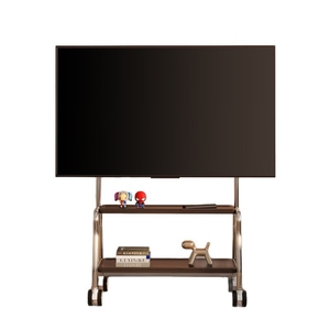 Supporto <span class=keywords><strong>TV</strong></span> Mobile su Ruote in Acciaio Inox per Schermi LCD LED da 32-75 Pollici, Carrello Porta <span class=keywords><strong>TV</strong></span> - Product Image 1