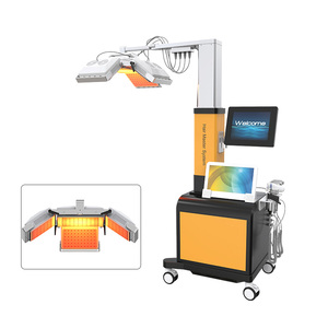 Appareil de croissance capillaire laser 6-en-1 sur pied |   Thérapie par la lumière rouge 650 nm |   Inspection du cuir chevelu non invasive, repousse des cheveux et soin du cuir chevelu - Product Image 1