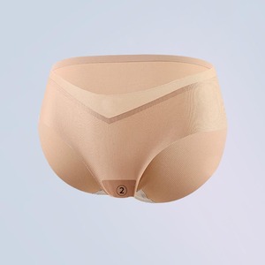 Culottes de <span class=keywords><strong>maternité</strong></span> YIYI pour femmes, taille basse, respirantes, sans coutures, extensibles, effet push-up, avec entrejambe en soie de mûrier antibactérienne - Product Image 5