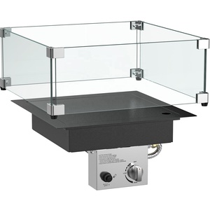 DIY Custom Rectangular <strong>Fire</strong> Pit Glass Wind <strong>Guard</strong> for Outdoor Furniture - Product Image 4