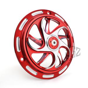 ฝาครอบเครื่องยนต์อะลูมิเนียม CNC สำหรับรถมอเตอร์ไซค์ พร้อมพัดลมระบายความร้อนแบบหมุนได้ อุปกรณ์ป้องกันหม้อน้ำ สำหรับ Vespa Sprint Primavera 150 - Product Image 3