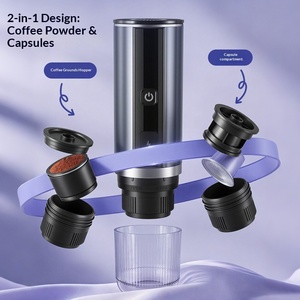 <span class=keywords><strong>Cafetera</strong></span> Portátil Eléctrica, <span class=keywords><strong>Cafetera</strong></span> Espresso con Autocalentamiento, 20 Bares, <span class=keywords><strong>Cafetera</strong></span> Pequeña Compatible con Cápsulas <span class=keywords><strong>y</strong></span> Café <span class=keywords><strong>Molido</strong></span> - Product Image 2