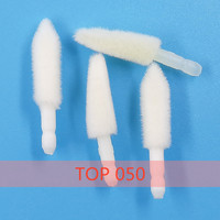 Pinceaux à lèvres jetables en nylon doux à prix d'usine, applicateurs de rouge à lèvres floqués, outils de maquillage