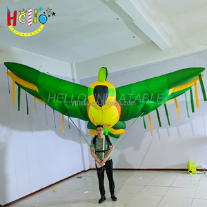Disfraz de pájaro con iluminación de animales de la selva, marioneta de <span class=keywords><strong>loro</strong></span> inflable para desfile - Product Image 6