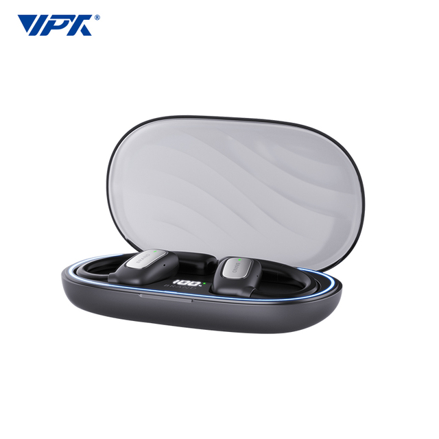 OWS Ear-Hook Sports Earbuds Transparent Design Colorful Breathing Light Effect Wireless Earphones with HIFI Sound Quality