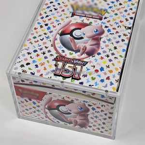Étui en acrylique pour l'affichage de paquets de boosters <span class=keywords><strong>Pokémon</strong></span>, affichage de paquets de boosters <span class=keywords><strong>Pokémon</strong></span> anglais, étui en acrylique - Product Image 4