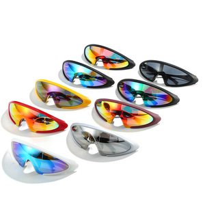 Nouvelles lunettes de soleil sport rétro pour hommes et femmes, cyclisme en plein air, course à pied, anti-vent, anti-éblouissement, protection UV, miroir, personnalisables - Product Image 3